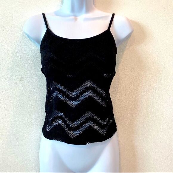 Studio De Compagne Paris Lace Knit Blouse With Matching  Camisole Underlay - Picture 2 of 15